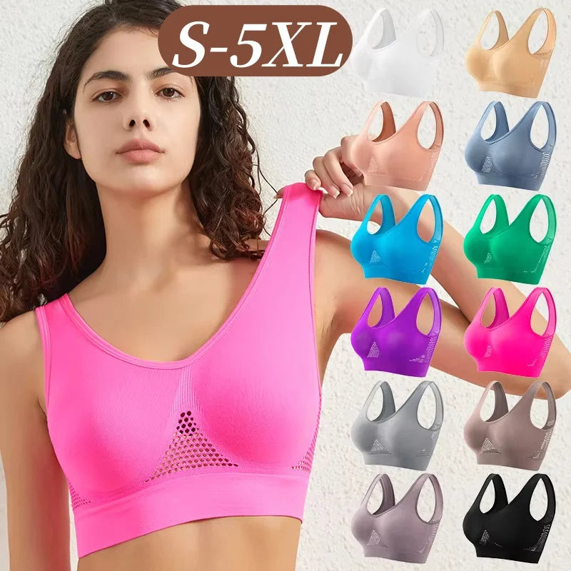The Breathable Ribbed Mesh Wire-Free Bralette