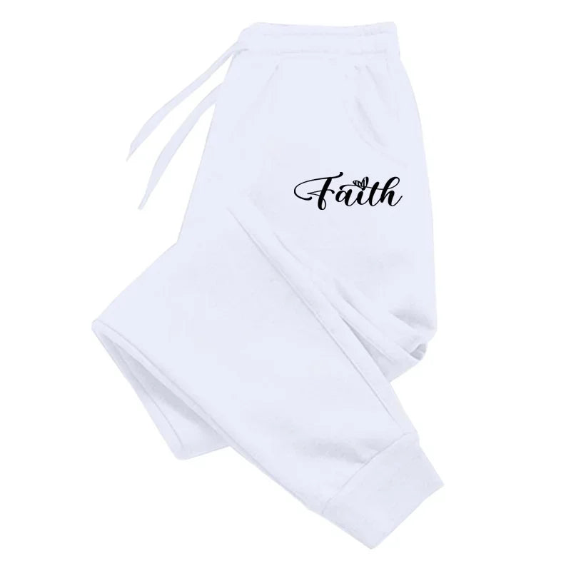 Women’s "FAITH" Graphic Print Fleece Sweatpants