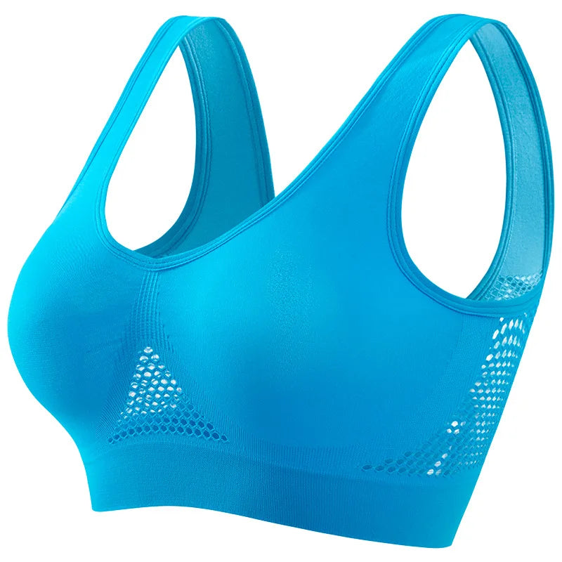 The Breathable Ribbed Mesh Wire-Free Bralette
