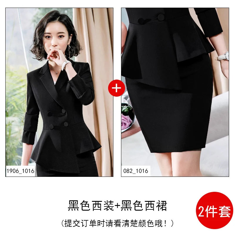 Bold Red Double-Breasted 2-Piece Blazer & Trouser Suit Set