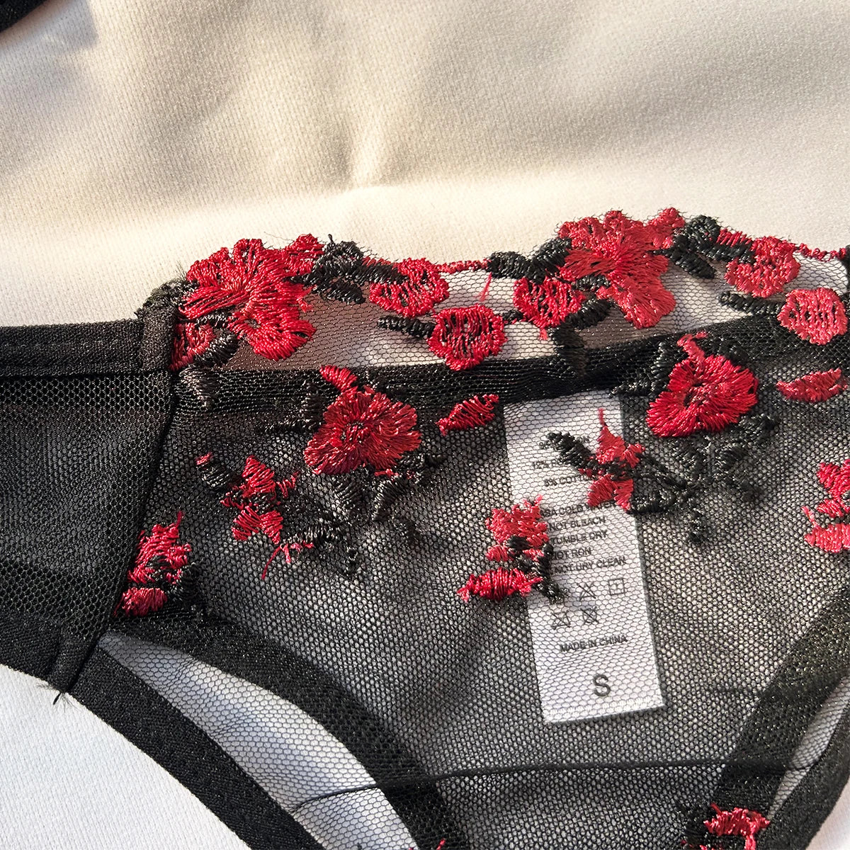 The Romantic Embroidered Push-Up Bralette & Panty