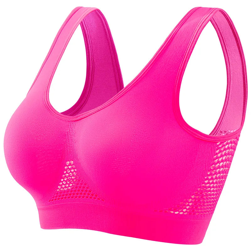 The Breathable Ribbed Mesh Wire-Free Bralette