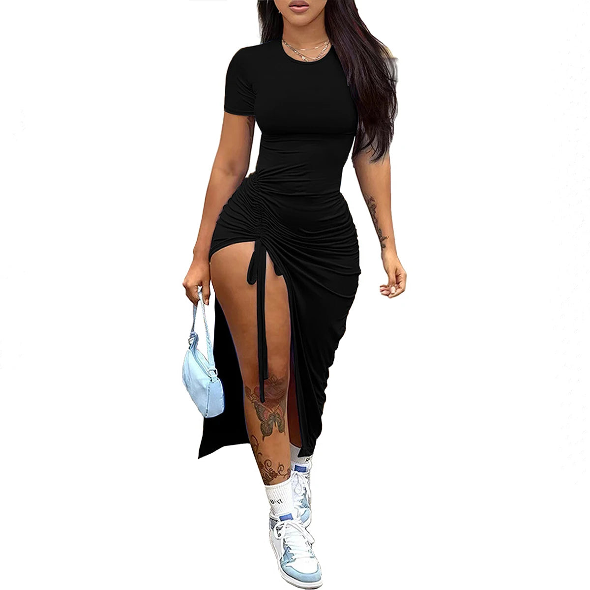 The Ultimate Drawstring Maxi Dress