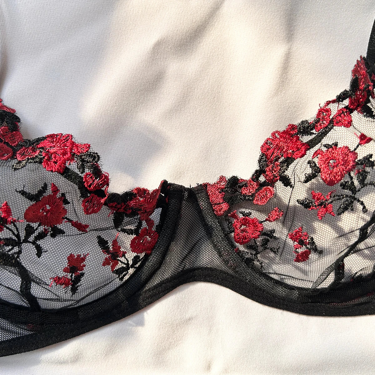 The Romantic Embroidered Push-Up Bralette & Panty