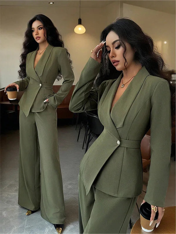 Product Title Options  Primary: Tailored Single-Breasted Blazer & Straight-Leg Trousers 2-Piece Suit Set