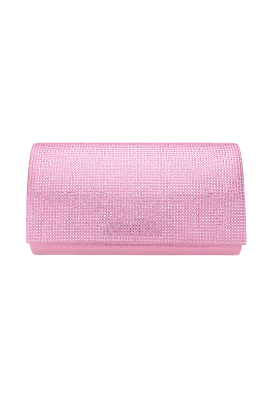 Blush Crystal Glam Clutch