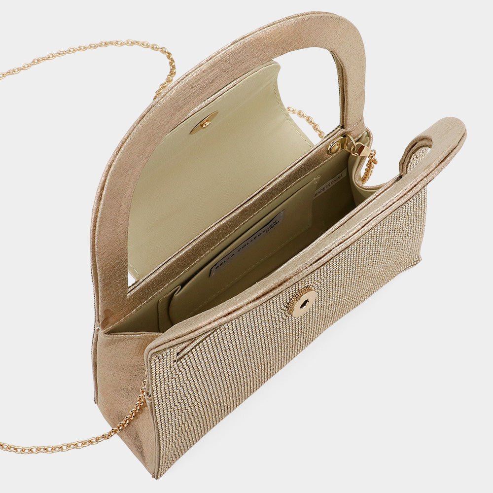 Sparkling Studded Evening Crossbody Bag