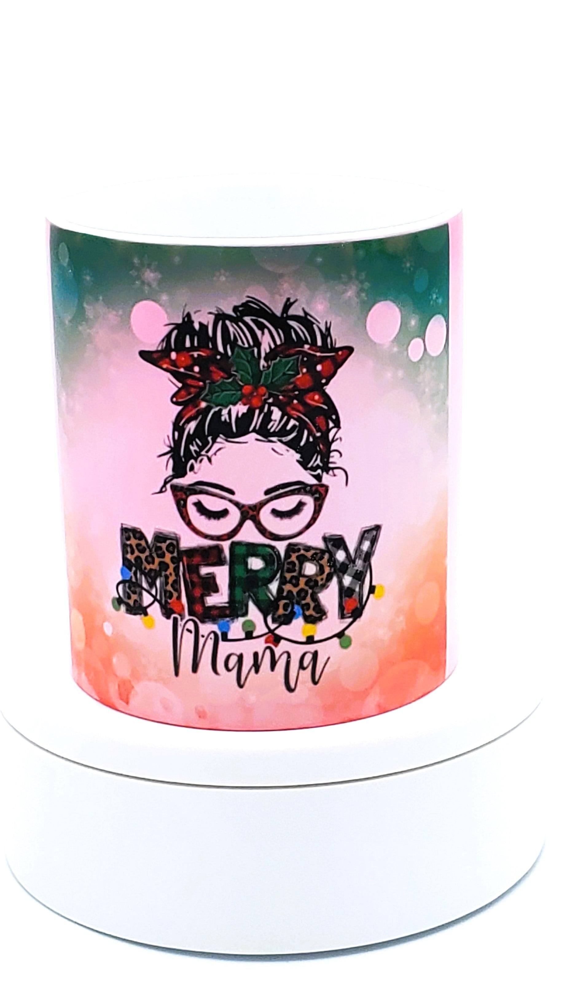 Merry Christmas Mama Color Changing mug - myfiercefirefashions