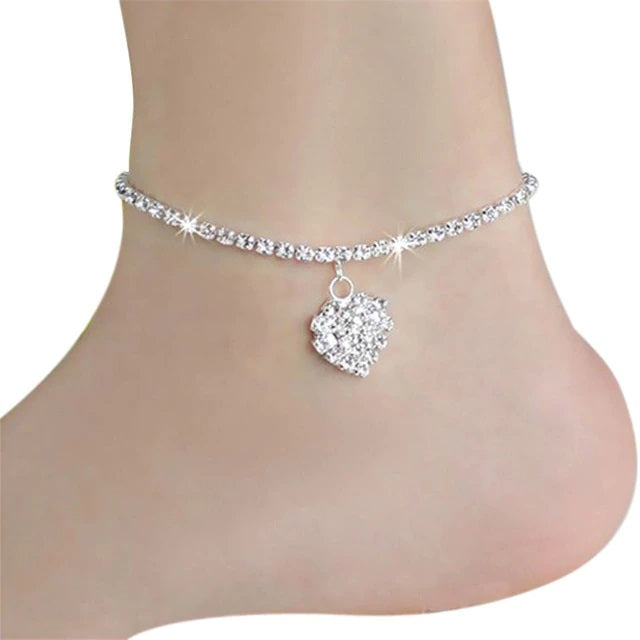 Crystal Ankle Bracelet - myfiercefirefashions