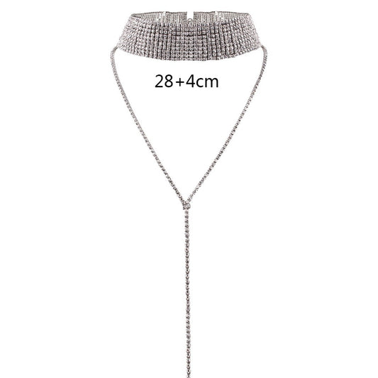 Luxury Crystal Layered Choker - myfiercefirefashions