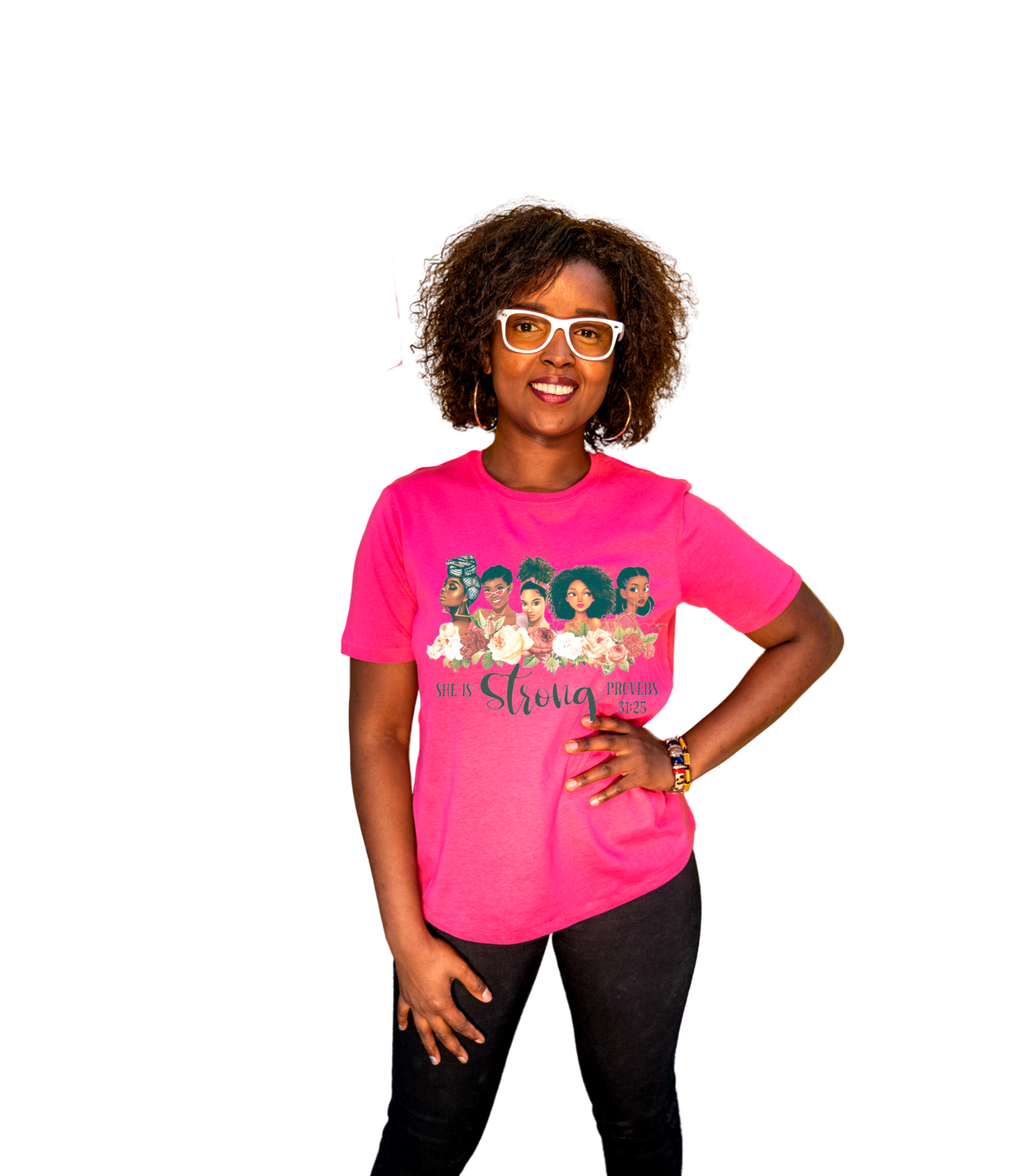 She is Strong Tee Shirt - myfiercefirefashions