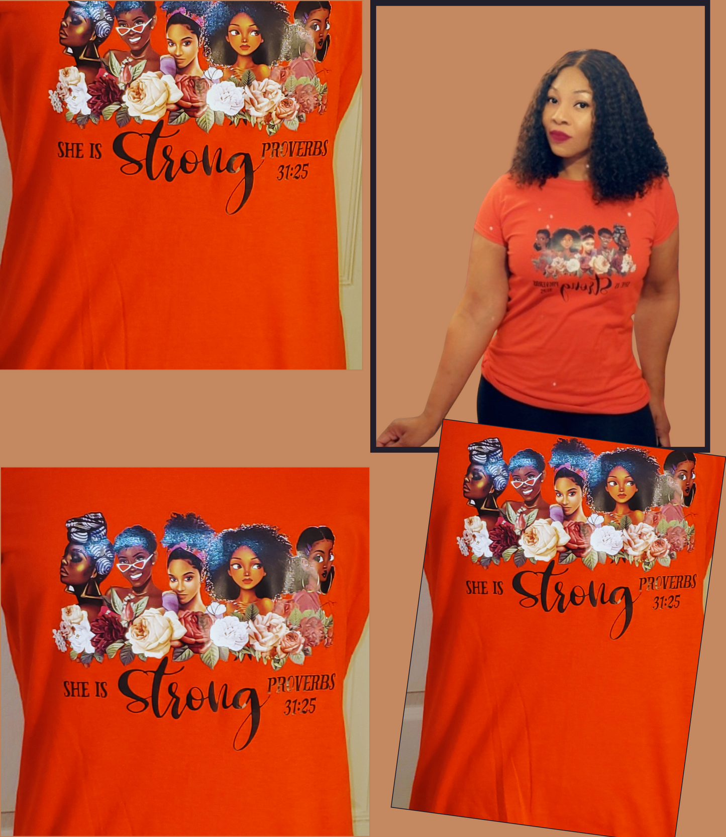 She is strong T- Shirt - myfiercefirefashions